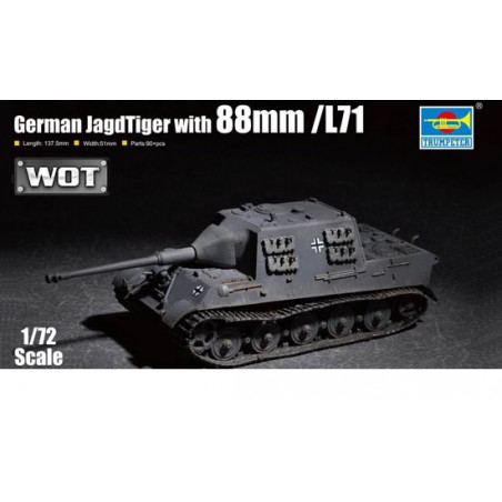 Plastiktankmodell Deutsch JagdTiger mit 88 mm /l71 1/72 | Scientific-MHD