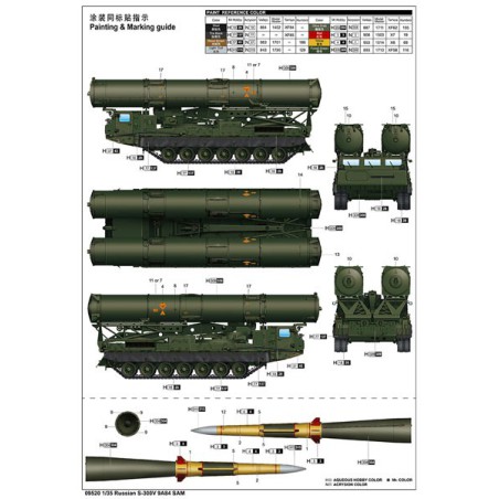 Russisch S-300V 9A84 SAM 1/35 Kunststofftankmodell | Scientific-MHD Russisch S-300V 9A84 SAM 1/35 Kunststofftankmodell | Scientific-MHD