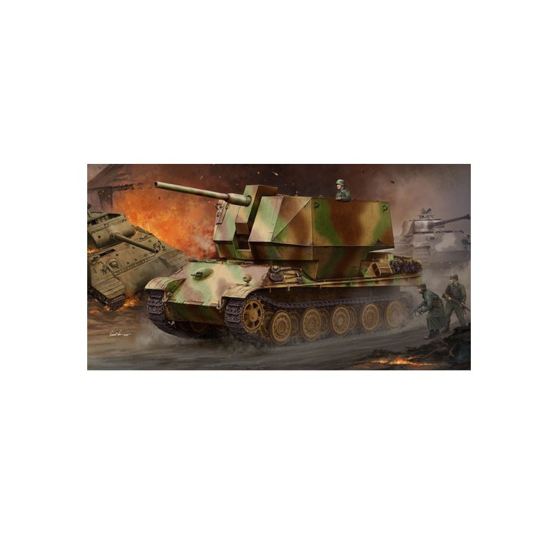 Flakpanther mit 8,8 cm Flak 36/37 1/35 Kunststoffmodell für Kunststoff | Scientific-MHD