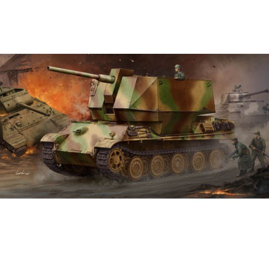 Flakpanther mit 8,8 cm Flak 36/37 1/35 Kunststoffmodell für Kunststoff Flakpanther mit 8,8 cm Flak 36/37 1/35 Kunststoffmodell für Kunststoff | Scientific-MHD