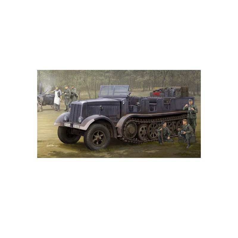 SD.KFZ Plastik-LKW-Modell. 8 Halbspur-Artillerie-Traktor 1/35 | Scientific-MHD