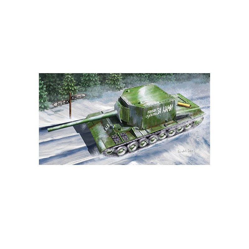 SU-100Y Kunststofftankmodell selbstfahrter Waffe 1/35 | Scientific-MHD