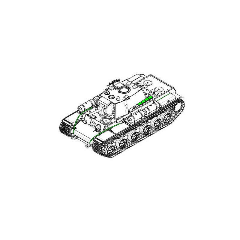 KV-1-Kunststofftankmodell 1942 vereinfachter Turmtank 1/35 | Scientific-MHD