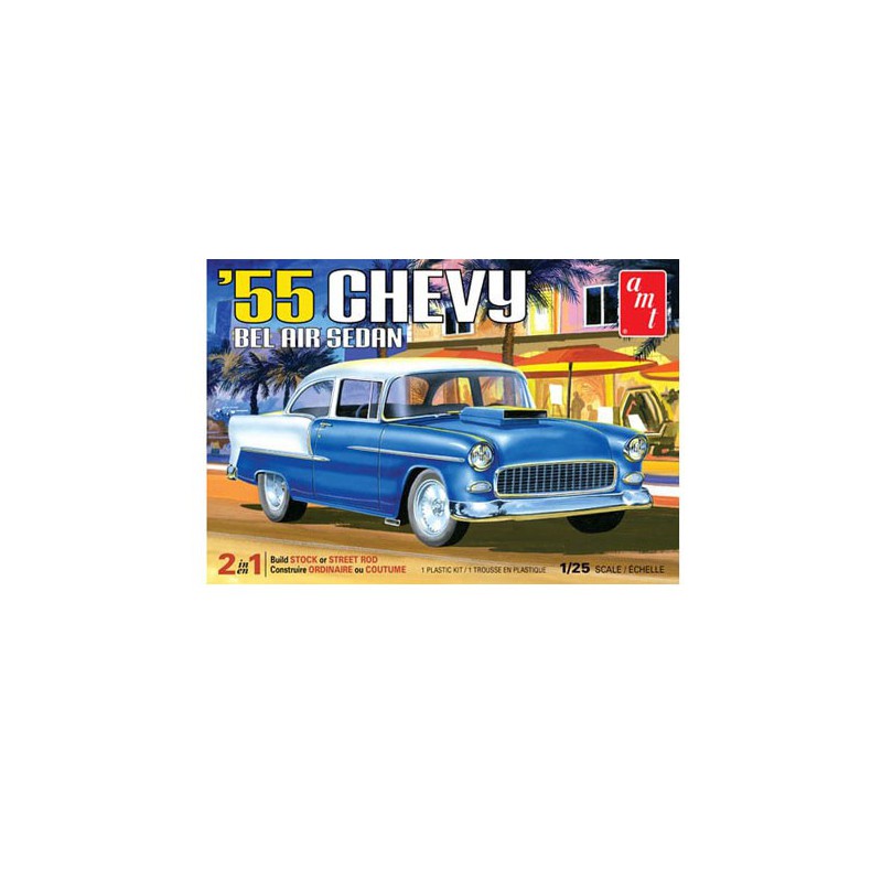 Kunststoffauto Modell 1955 Chevy Bel Air Limousine 1/25 | Scientific-MHD