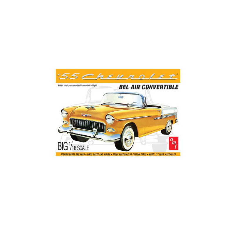 Kunststoffauto Modell 1955 Chevy Bel Air Cabrio 1/16 | Scientific-MHD