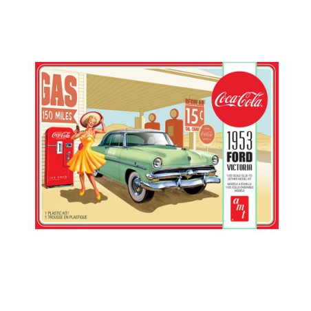 Kunststoffauto Modell 1953 Ford Victoria mit Coca Machine 1/25 | Scientific-MHD