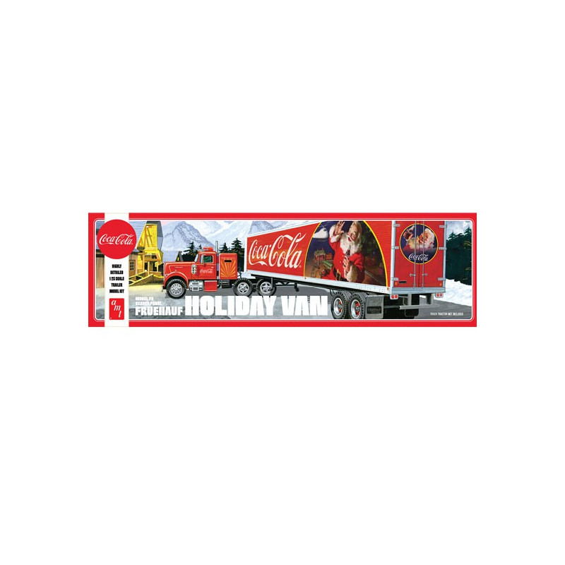 Plastik-LKW-Modell Fruehauf Urlaubsanhänger Coca-Cola 1/25 | Scientific-MHD