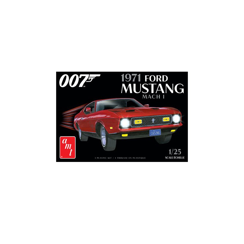 James Bond Plastic Car Cover 1971 Ford Mustang Mach I 1:25 | Scientific-MHD