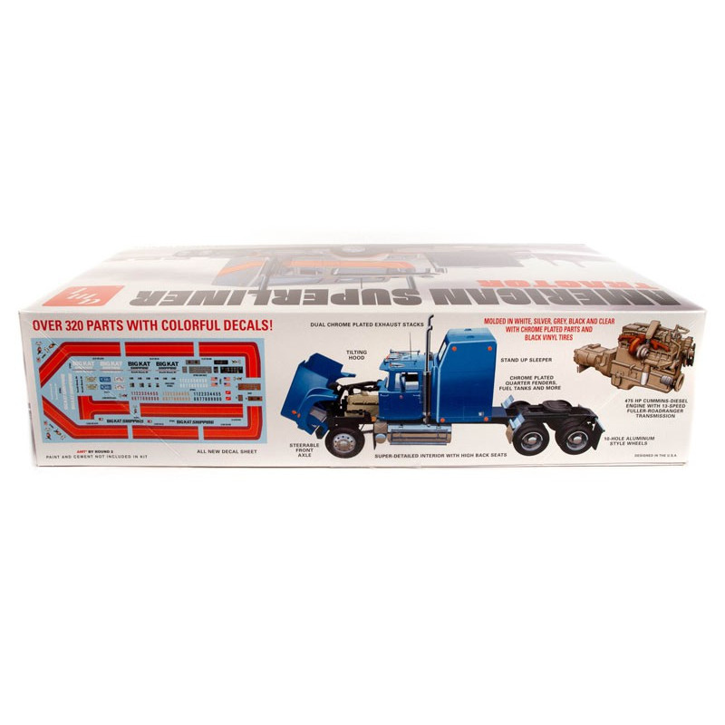 Amerikanischer Sumi -Traktor 1:24 Plastik -LKW -Modell | Scientific-MHD