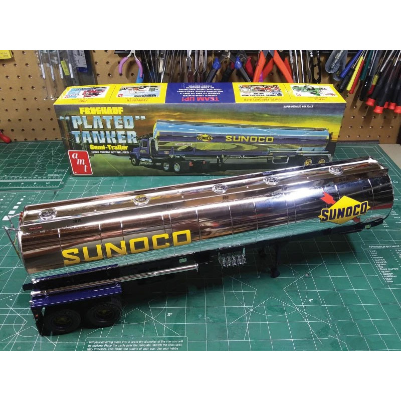 Kunststoff -LKW -Modell Plastik Tanker Anhänger (Sunoco) 1: 2 | Scientific-MHD
