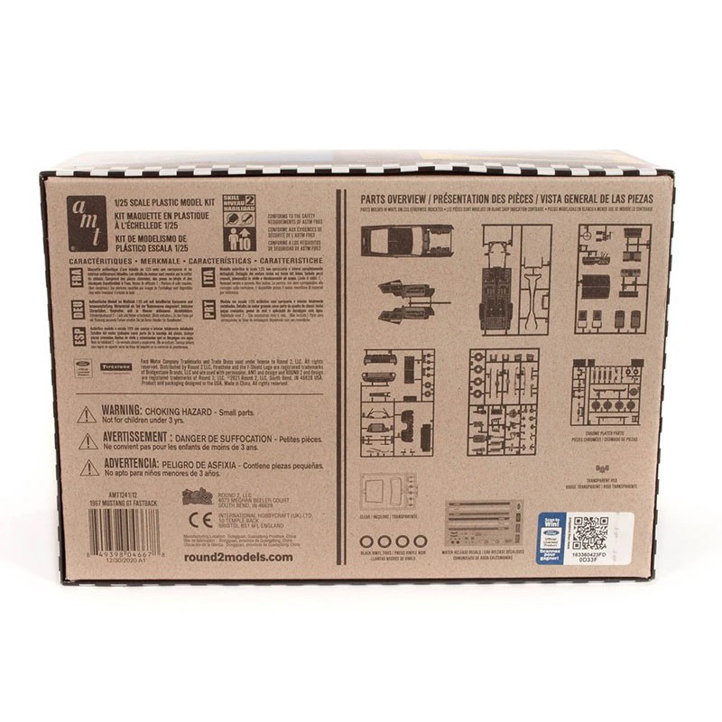 Kunststoffauto Modell 1967 Ford Mustang GT Fastback 1:25 | Scientific-MHD Kunststoffauto Modell 1967 Ford Mustang GT Fastback 1:25 | Scientific-MHD