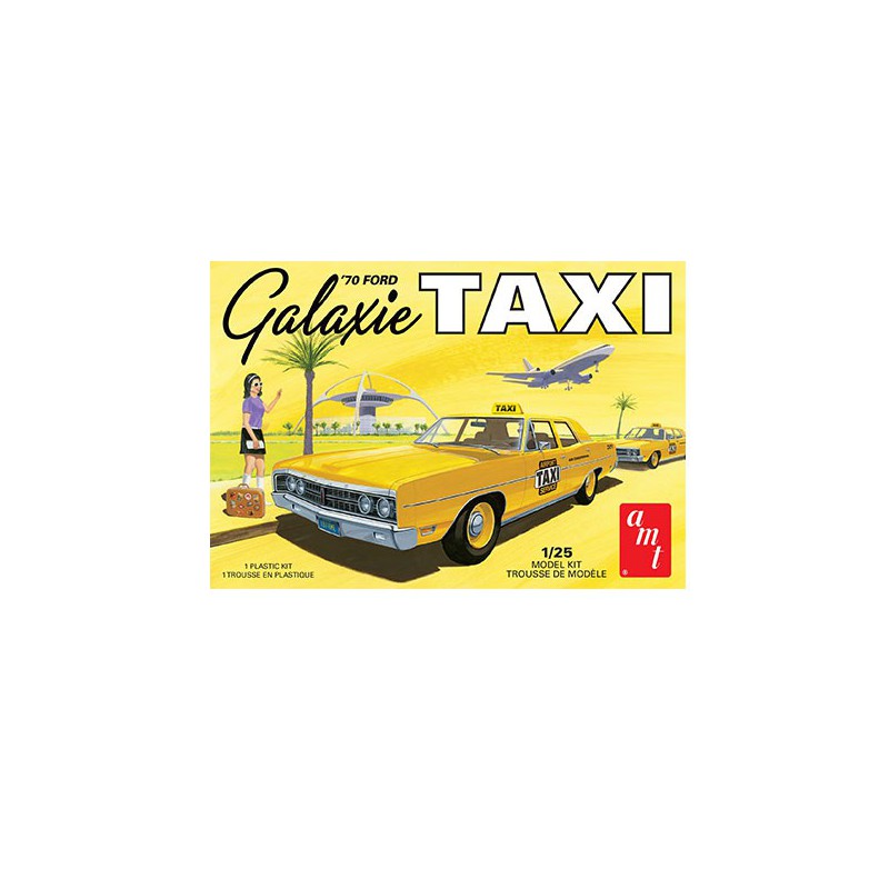Kunststoffauto Modell 1970 Ford Galaxie Taxi 1:25 | Scientific-MHD