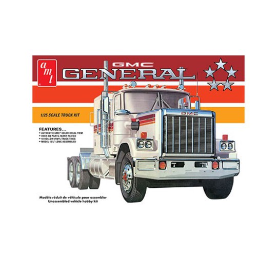 Kunststoff -LKW -Modell 1976 GMC General Semi Tractor 1:25 Kunststoff -LKW -Modell 1976 GMC General Semi Tractor 1:25 | Scientific-MHD