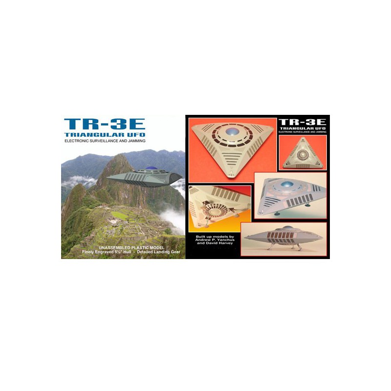 UFO Metallic Silver Edition Plastic Science -Fiction -Modell | Scientific-MHD