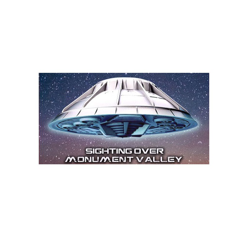 Science -Fiction -Modell in Plastic Monument Valley UFO Clear + LED | Scientific-MHD