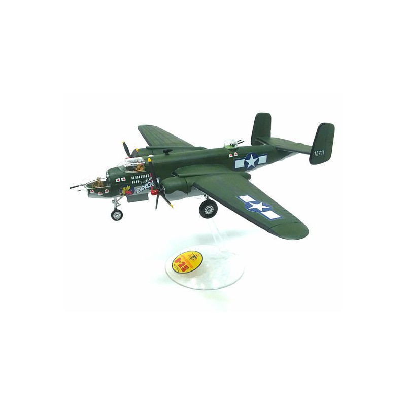 Plastikflugzeug Modell B-25 Flying Dragon mit Drehständer 1/64 | Scientific-MHD