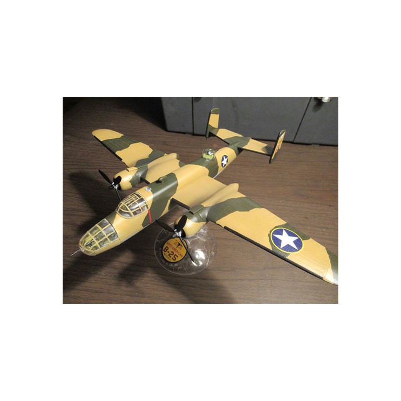 Plastikflugzeug Modell B-25 Flying Dragon mit Drehständer 1/64 | Scientific-MHD