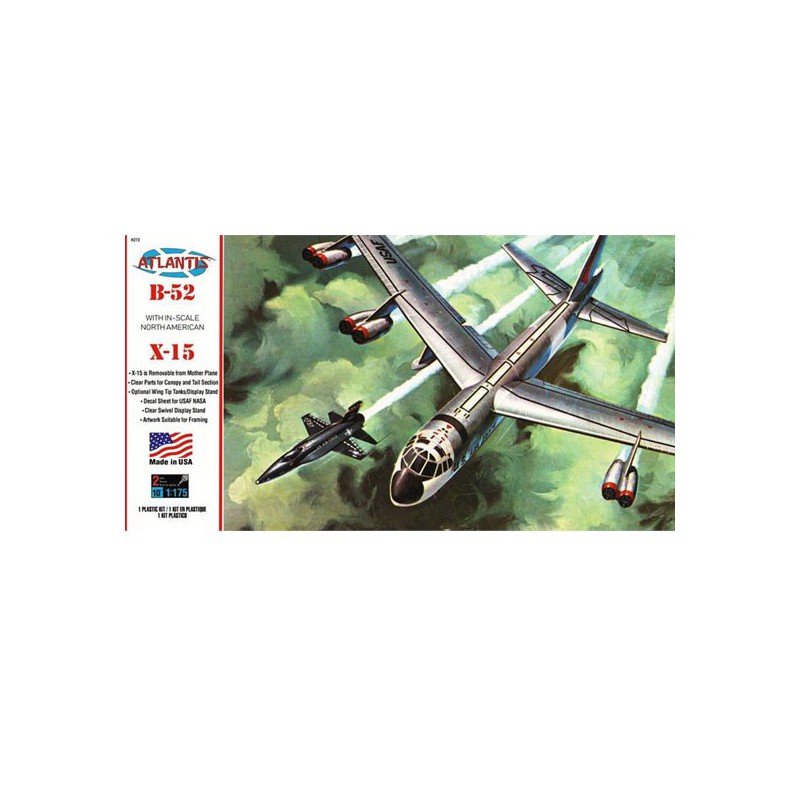 Kunststoffebene Modell B-52 und X-15 mit Drehständer 1/175 | Scientific-MHD