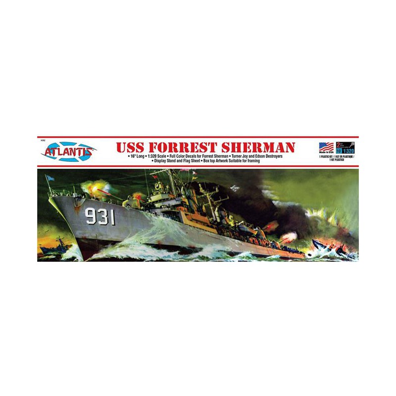 USS Forrest Sherman zerstören 1/320 Plastikbootmodell | Scientific-MHD