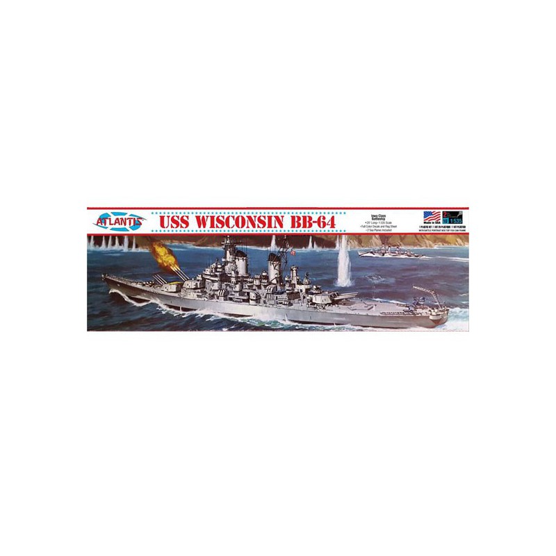USS Wisconsin BB-64 1/535 Plastikbootmodell | Scientific-MHD
