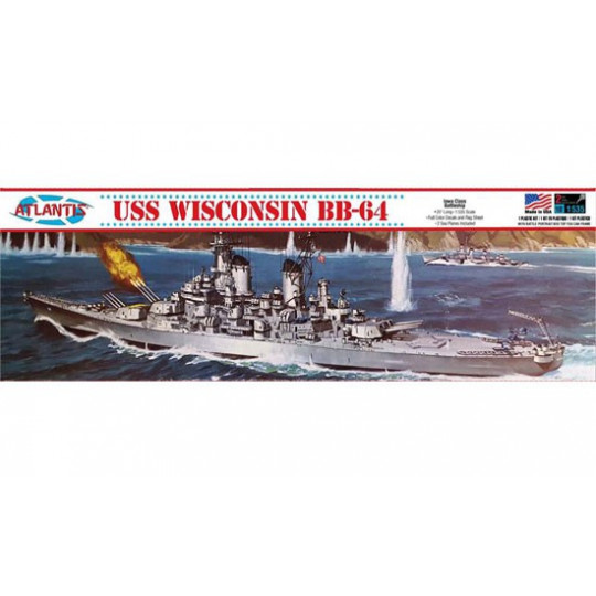 USS Wisconsin BB-64 1/535 Plastikbootmodell | Scientific-MHD