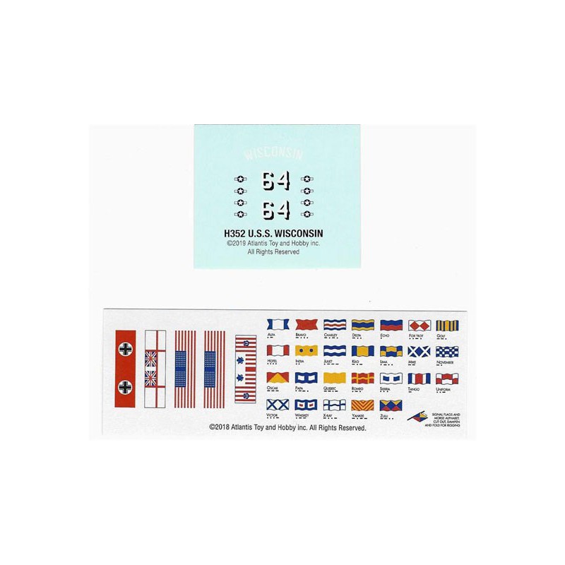 USS Wisconsin BB-64 1/535 Plastikbootmodell | Scientific-MHD