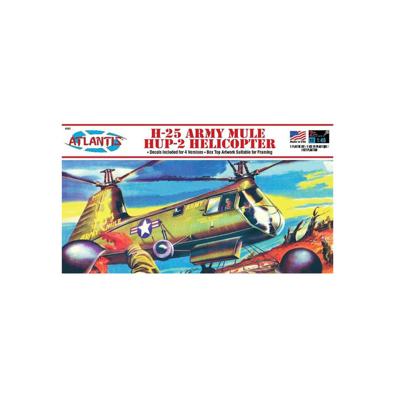 Kunststoffhubschrauber-Modell H-25 Armee Maultier Hup Hubschrauber 1/48 | Scientific-MHD