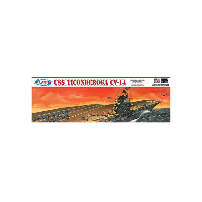 USS Ticonderoga CV-4 abgewinkelt 1/500 Plastikbootmodell | Scientific-MHD