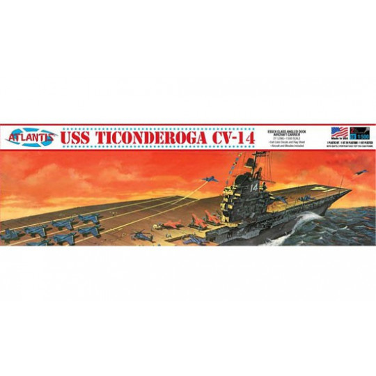 USS Ticonderoga CV-4 abgewinkelt 1/500 Plastikbootmodell | Scientific-MHD