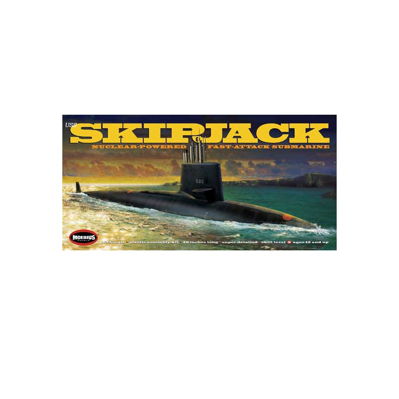 USS Skipjack Submarine 1/72 Plastikbootmodell | Scientific-MHD