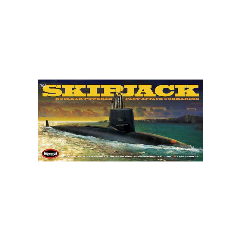 USS Skipjack Submarine 1/72 Plastikbootmodell | Scientific-MHD