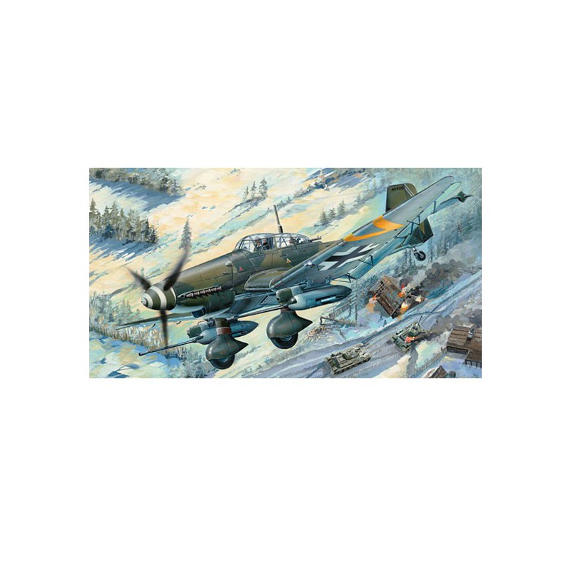 Junkers Ju-87G-2 Stuka Plastikflugzeugmodell | Scientific-MHD