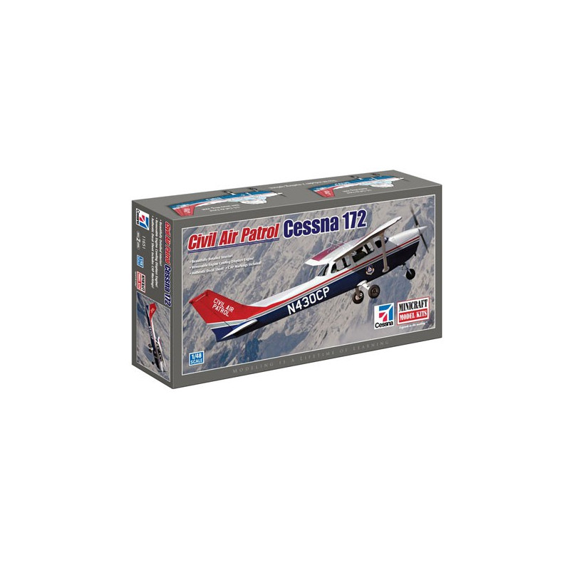 Zivile Plastikflugzeugmodell Air Patrol Cessna 172 1/48 | Scientific-MHD