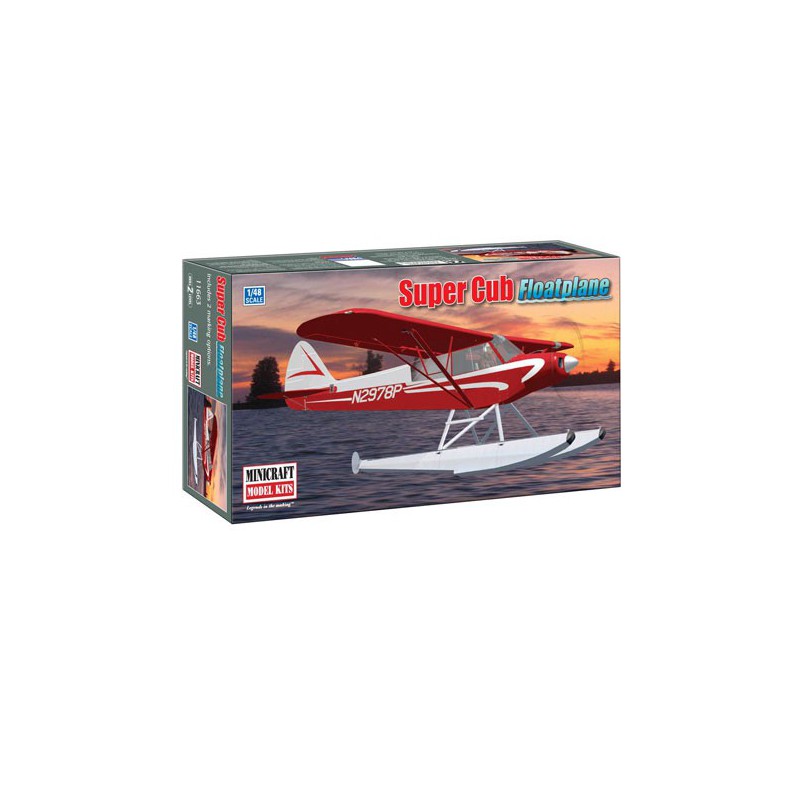 Kunststoff -Kunststoffmodell Piper Super Cub Hydravion 1/48 | Scientific-MHD