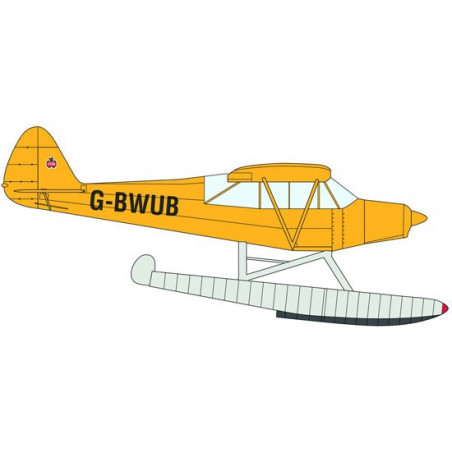 Kunststoff -Kunststoffmodell Piper Super Cub Hydravion 1/48 | Scientific-MHD
