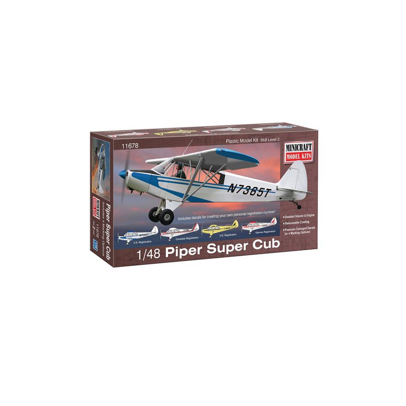 Kunststoff -Kunststoffmodell Piper Super Cub 1/48 | Scientific-MHD Kunststoff -Kunststoffmodell Piper Super Cub 1/48 | Scientific-MHD