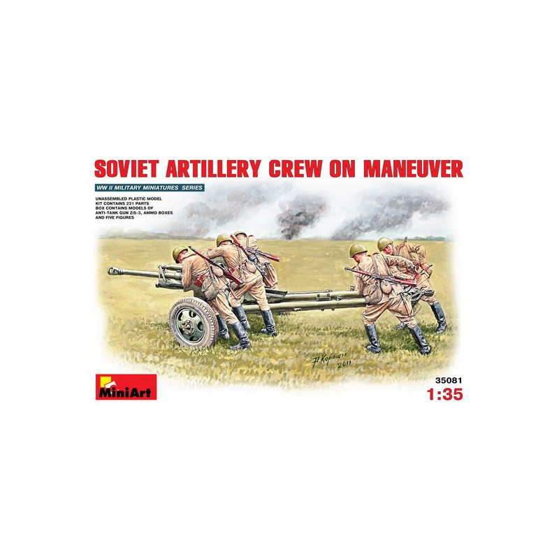 1/35 Sowitische Artillerie -Figurine | Scientific-MHD