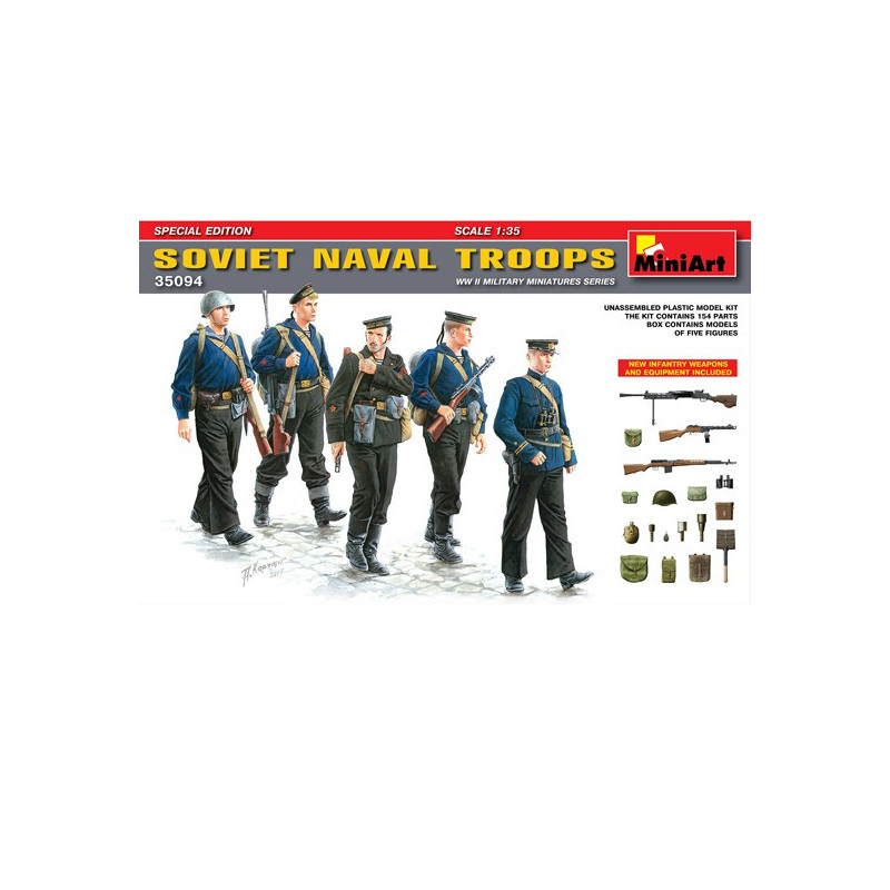 Sowjetische Marineetruppe 1/35 Figurin | Scientific-MHD