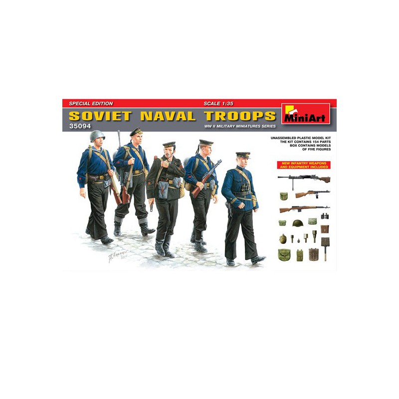 Sowjetische Marineetruppe 1/35 Figurin | Scientific-MHD