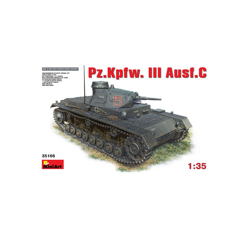 PZ.KPFW Kunststofftankmodell. III AUSF.C 1/35 | Scientific-MHD