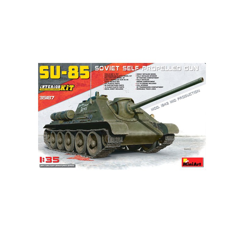 SU-85 Kunststofftankmodell 1943 Mitte 1/35 | Scientific-MHD