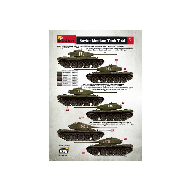 T-44 Sowjet 1/35 Kunststofftankmodell | Scientific-MHD