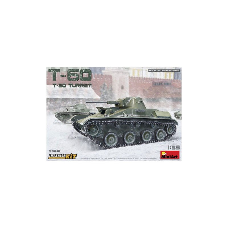 T-60 Kunststofftankmodell (T-30-Turm) Innenkit | Scientific-MHD