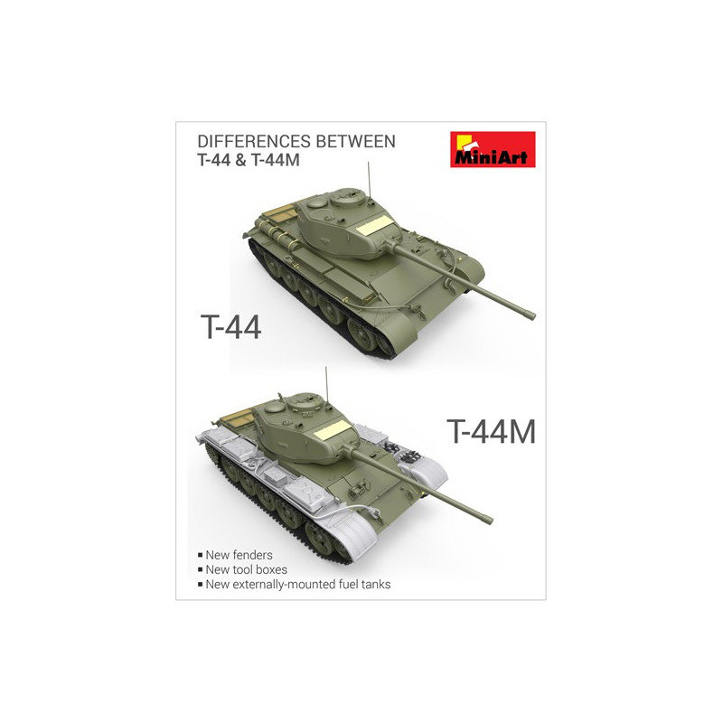 T-44M Kunststofftankmodell Sowjetischer Tank 1/35 | Scientific-MHD
