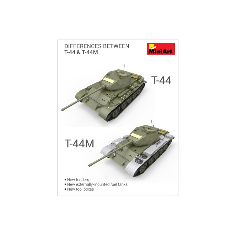 T-44M Kunststofftankmodell Sowjetischer Tank 1/35 | Scientific-MHD