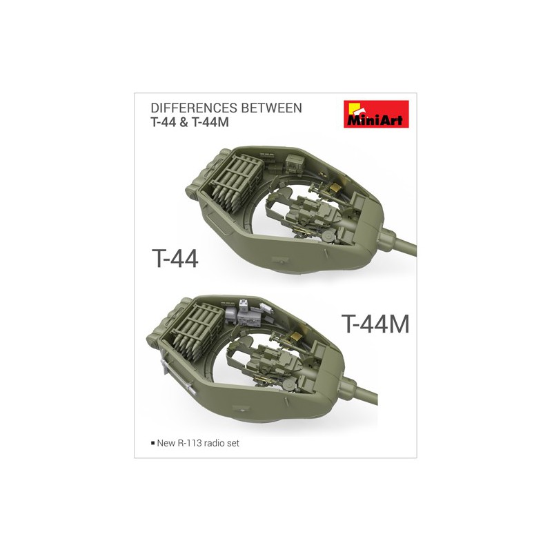 T-44M Kunststofftankmodell Sowjetischer Tank 1/35 | Scientific-MHD