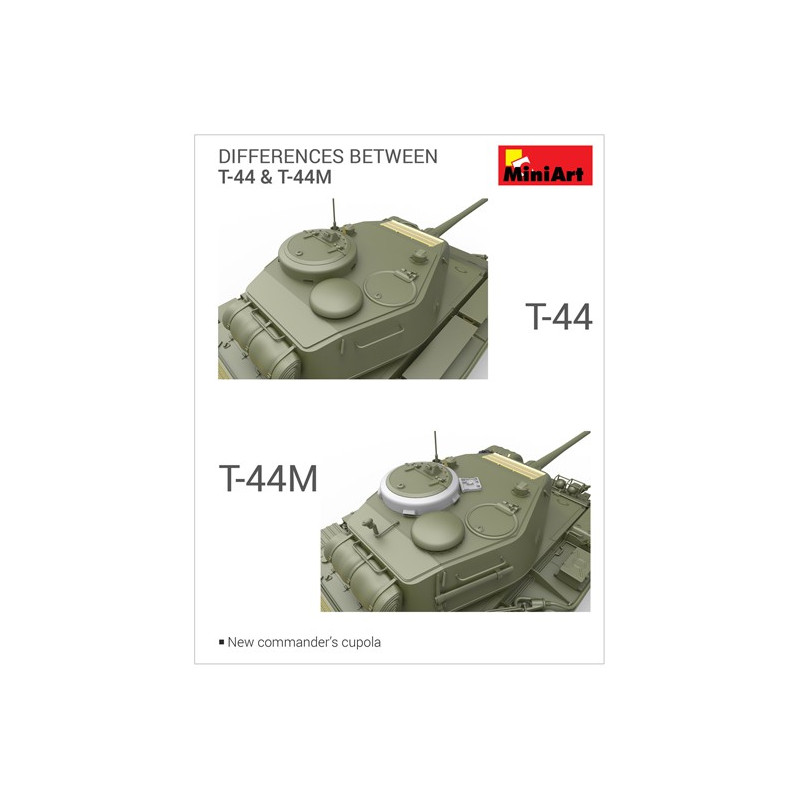 T-44M Kunststofftankmodell Sowjetischer Tank 1/35 | Scientific-MHD
