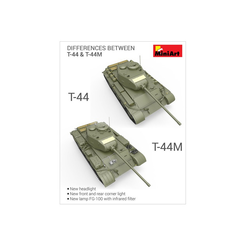 T-44M Kunststofftankmodell Sowjetischer Tank 1/35 | Scientific-MHD