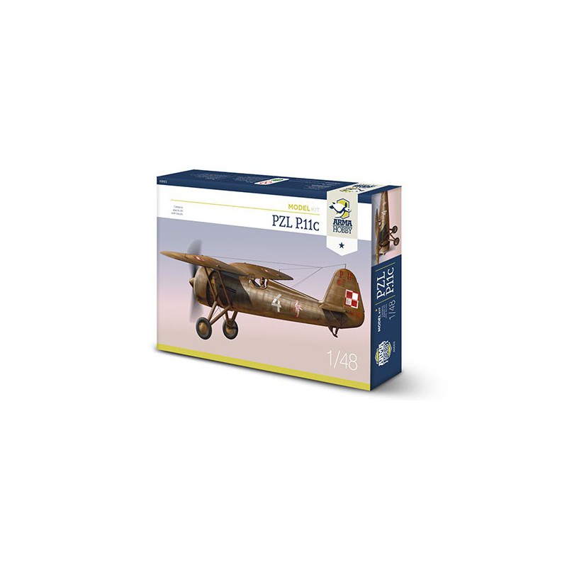 PZL Kunststoffebene Modell P.11c Modell Kit 1/48 | Scientific-MHD PZL Kunststoffebene Modell P.11c Modell Kit 1/48 | Scientific-MHD