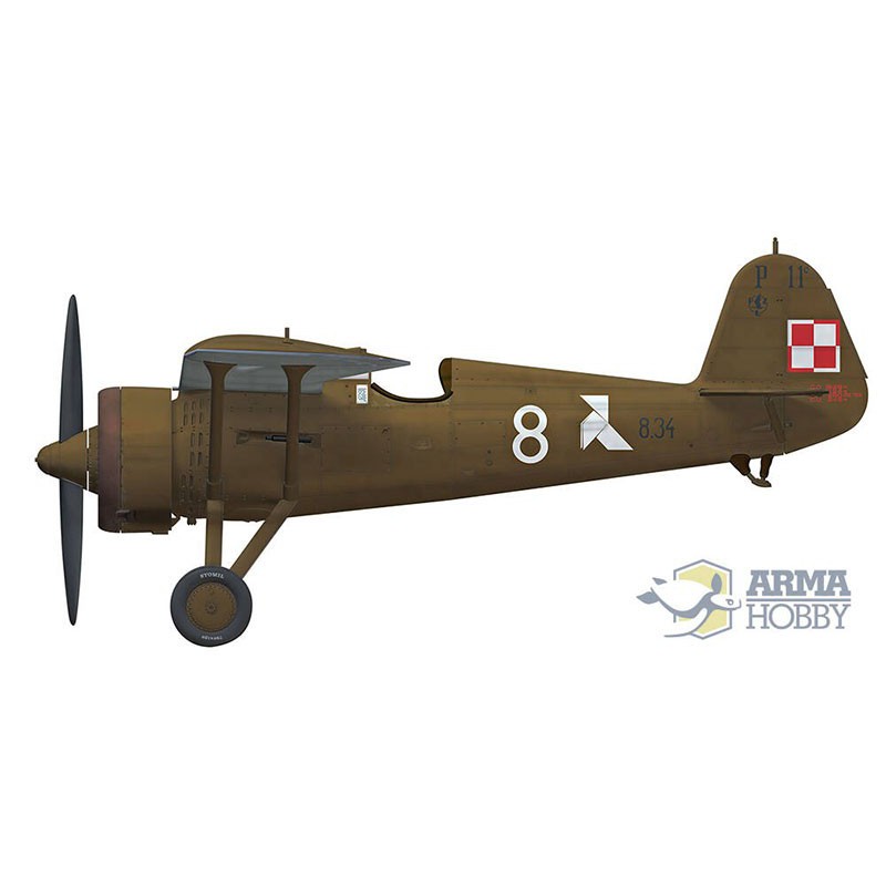 PZL Kunststoffebene Modell P.11c Modell Kit 1/48 | Scientific-MHD PZL Kunststoffebene Modell P.11c Modell Kit 1/48 | Scientific-MHD